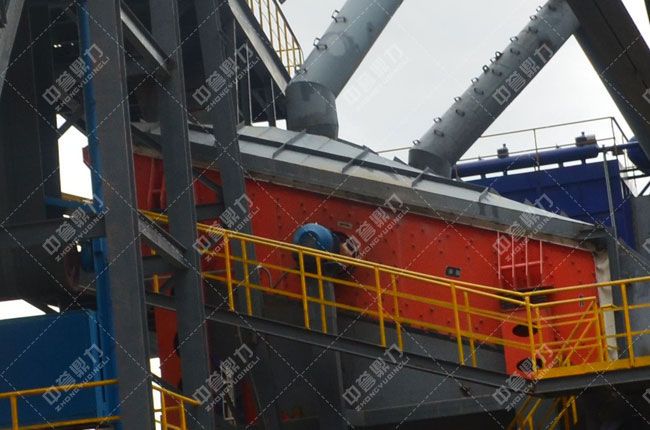 春江水泥時(shí)產(chǎn)1500噸骨料生產(chǎn)線凈料篩分1 春江水泥時(shí)產(chǎn)1500噸骨料生產(chǎn)線凈料篩分1