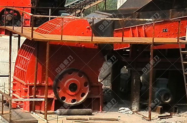 河南許昌禹州均昌建材時產600噸石料生產線主機破碎