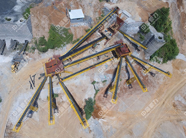 礦山輸送機系統航拍